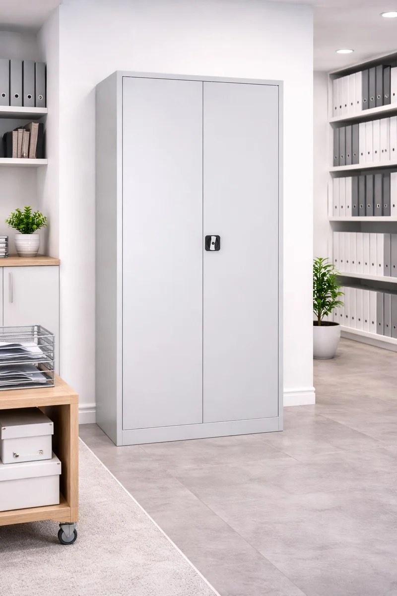 Armoire Haute Métal à portes battantes SOLID H180 cm